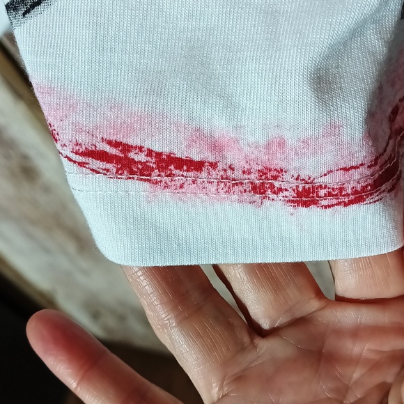 NEW Mac & Belle art to wear painted look heart tree with bicycle scoop neck M - Picture 5 of 11